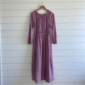 BURU On or Off Shoulder Pink Lurex Dress size M
